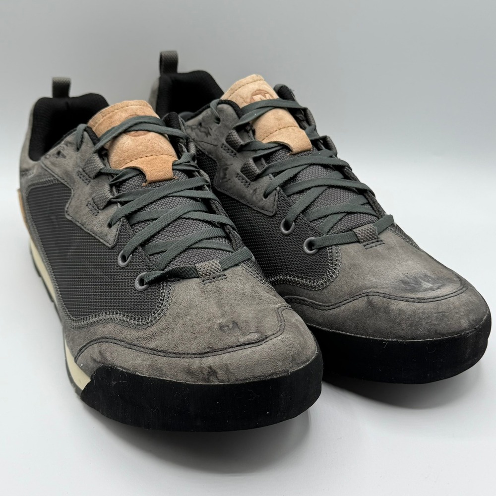 Merrell Men's Burnt Rock Travel Suede Hiking Shoe Sneaker Granite Gray Size 12
